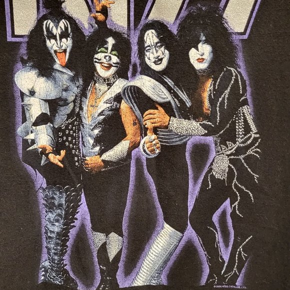 KISS Vintage Original Retro Rock & Roll Band Shirt XXL Ace Peter Gene Paul - Picture 6 of 10